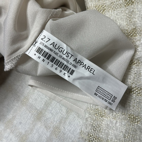 NWT Endless Rose ‘Leading Lady Plaid Tweed Ivory Mini Skirt size XL - Picture 15 of 15